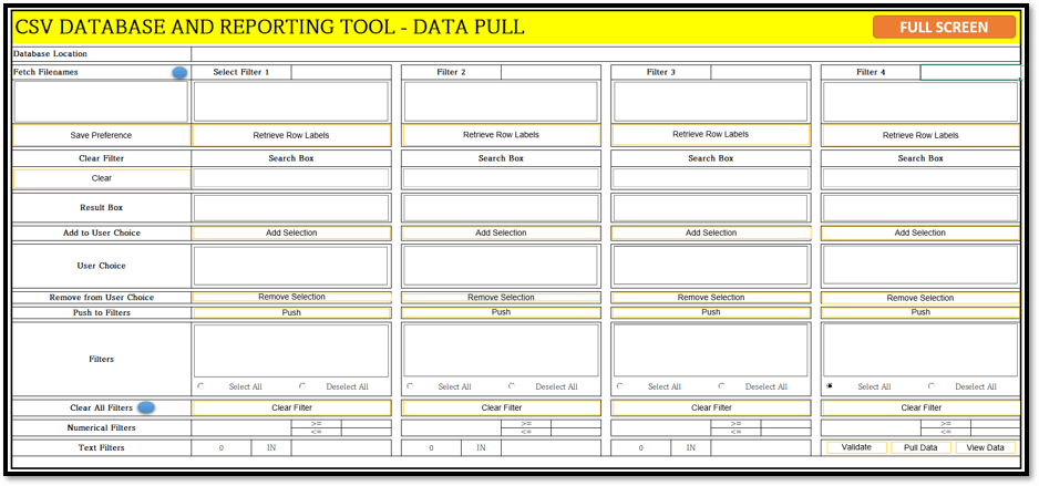 Big Data Excel Tool